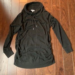 Maternity cowl neck sweatshirt, large